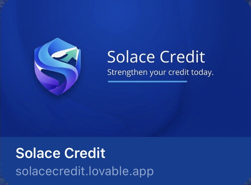 Solace Credit — strengthen your credit today